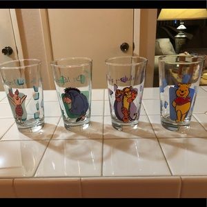 Anchor Hocking Winnie the Pooh drinking glasses